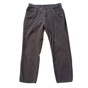 St. John's Bay Corduroy Pants Relaxed Fit Casual Everyday Gray Mens 38x32‎
